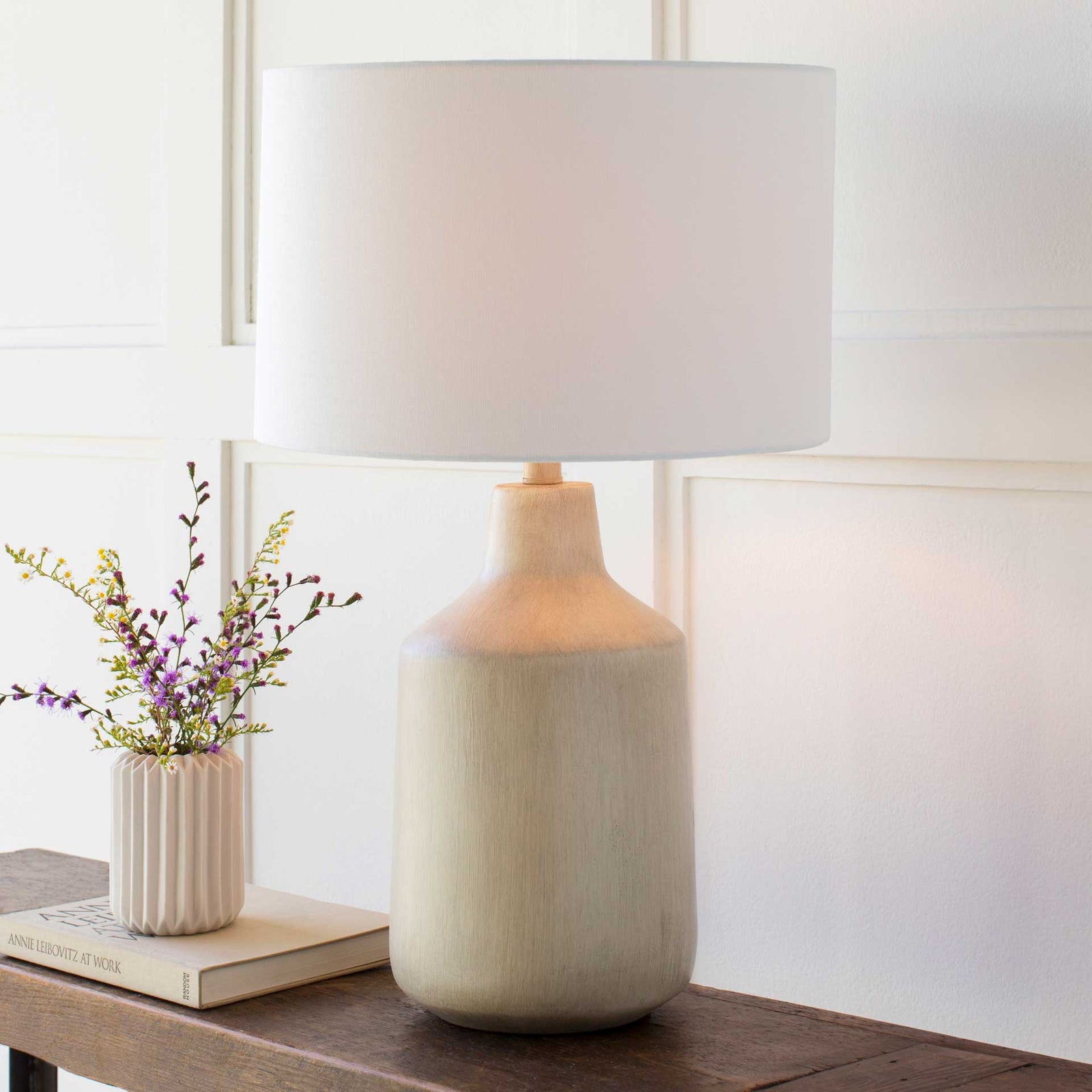 Forrest Table Lamp Ivory/Light Gray/Beige