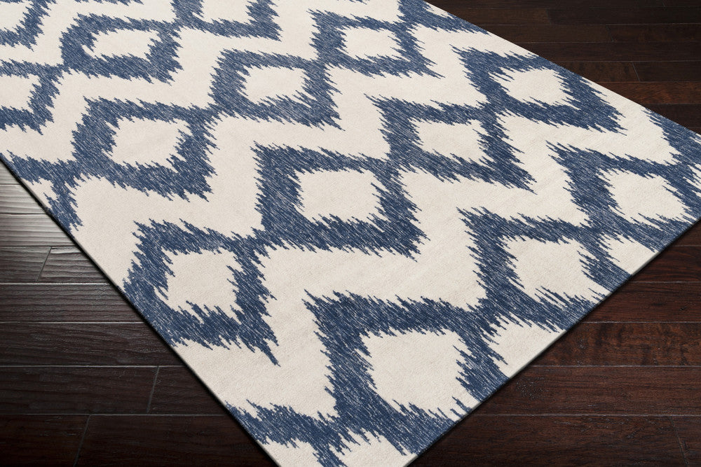 Frontier Ikat Navy/Ivory Area Rug