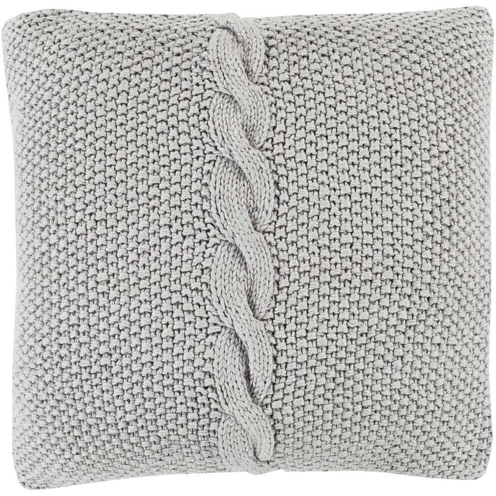 Classic Cable Knit Ivory Pillow