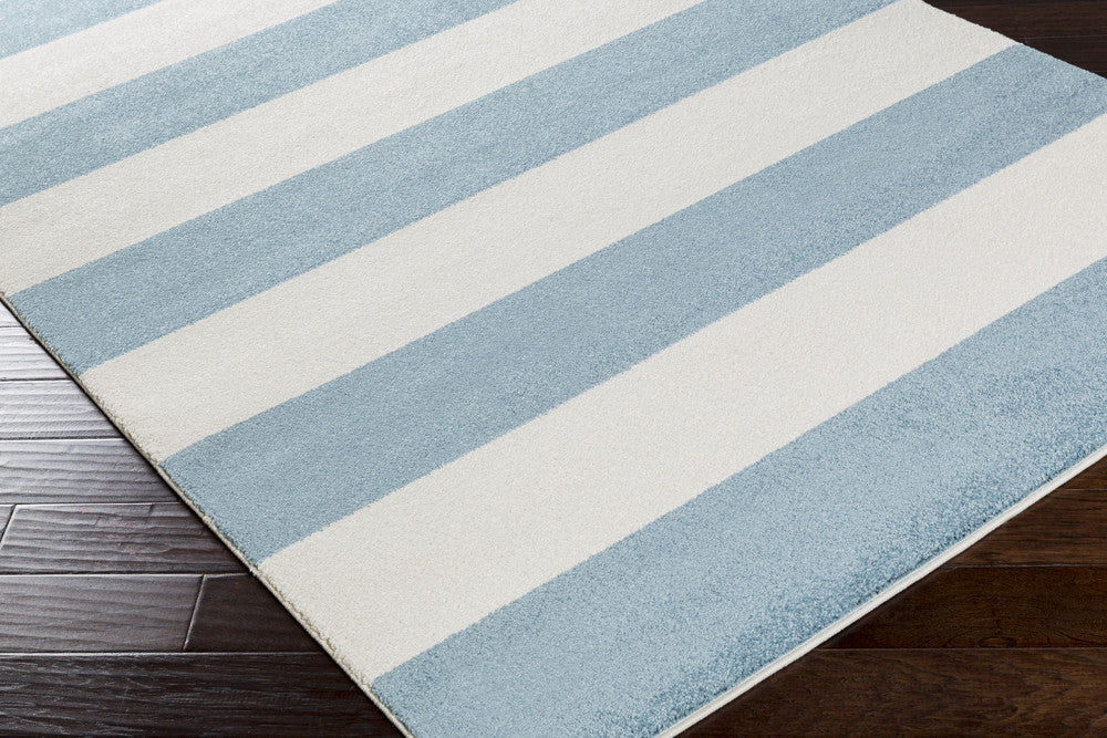 Horizon Striped Slate/Ivory Area Rug
