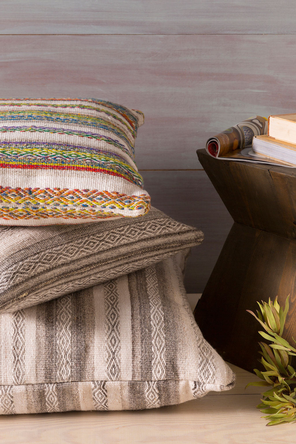 Tender Tribal Magenta/Ivory Pillow