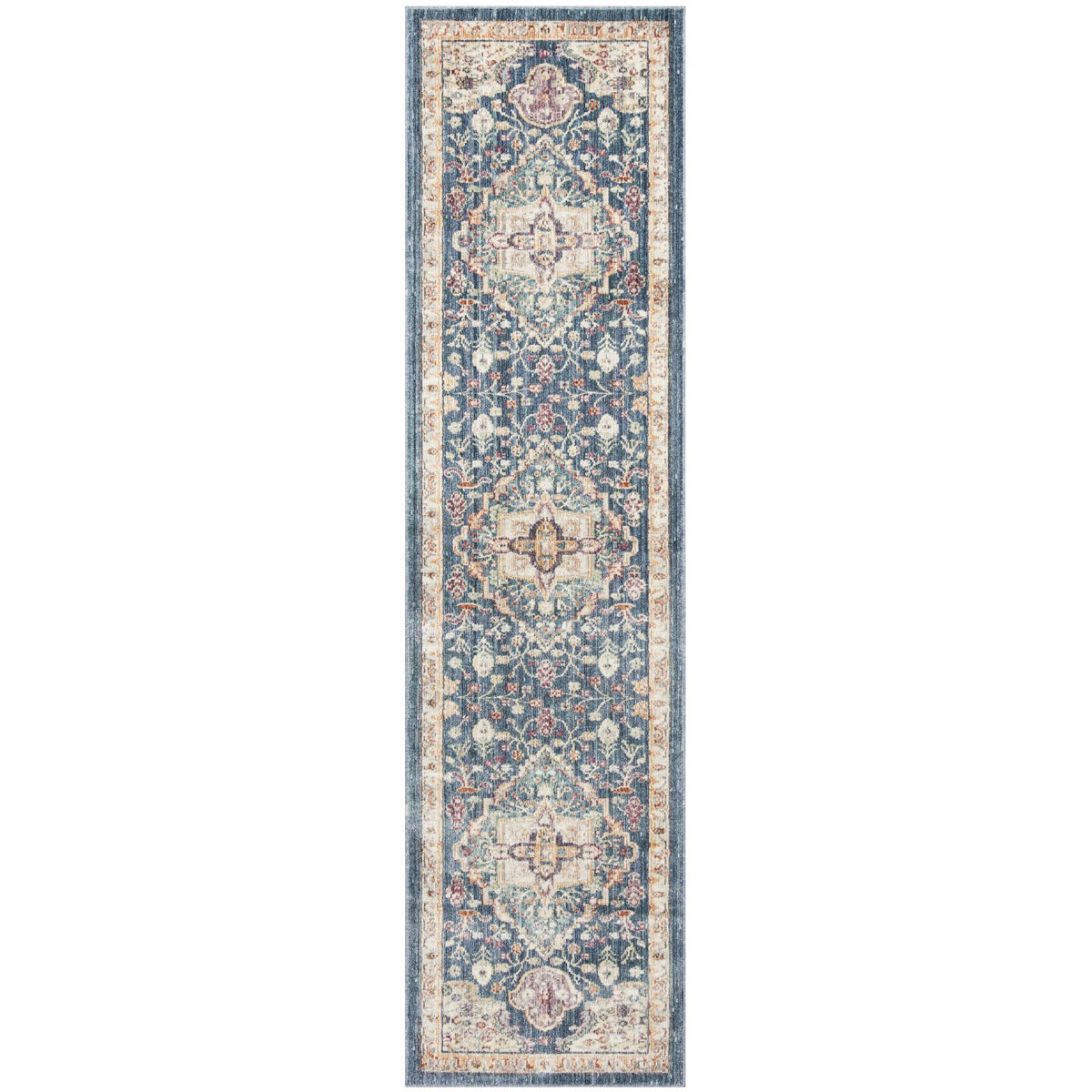 Illusion Blue/Purple Runner Rug