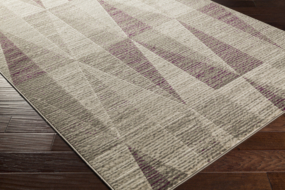 Jax Light Gray/Eggplant/Olive Area Rug