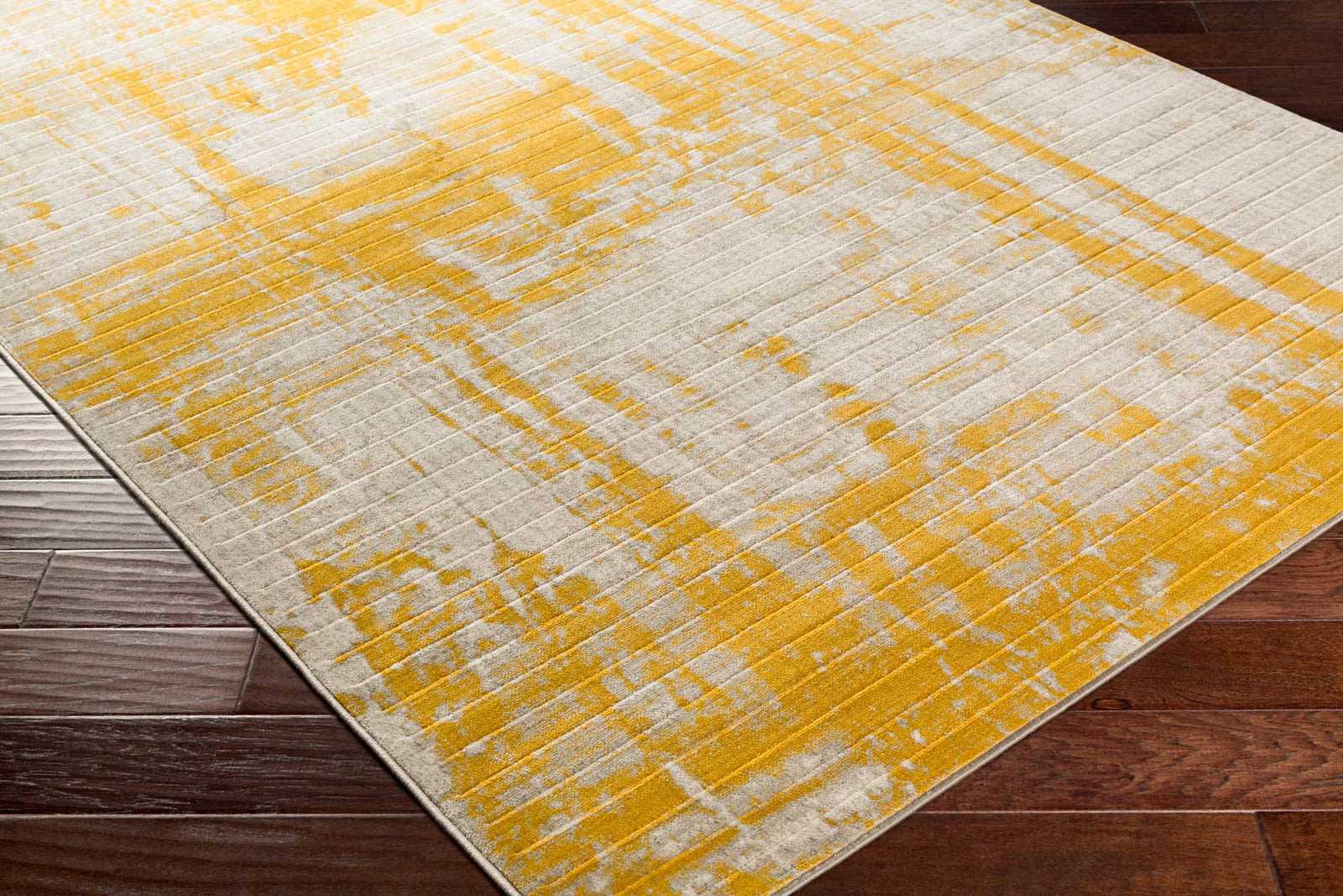 Jax Mustard/Dark Brown/Light Gray Area Rug