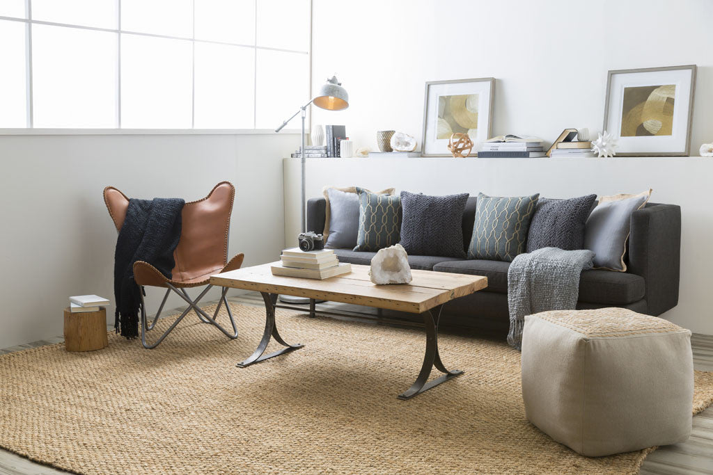 Jute Woven Gold Area Rug