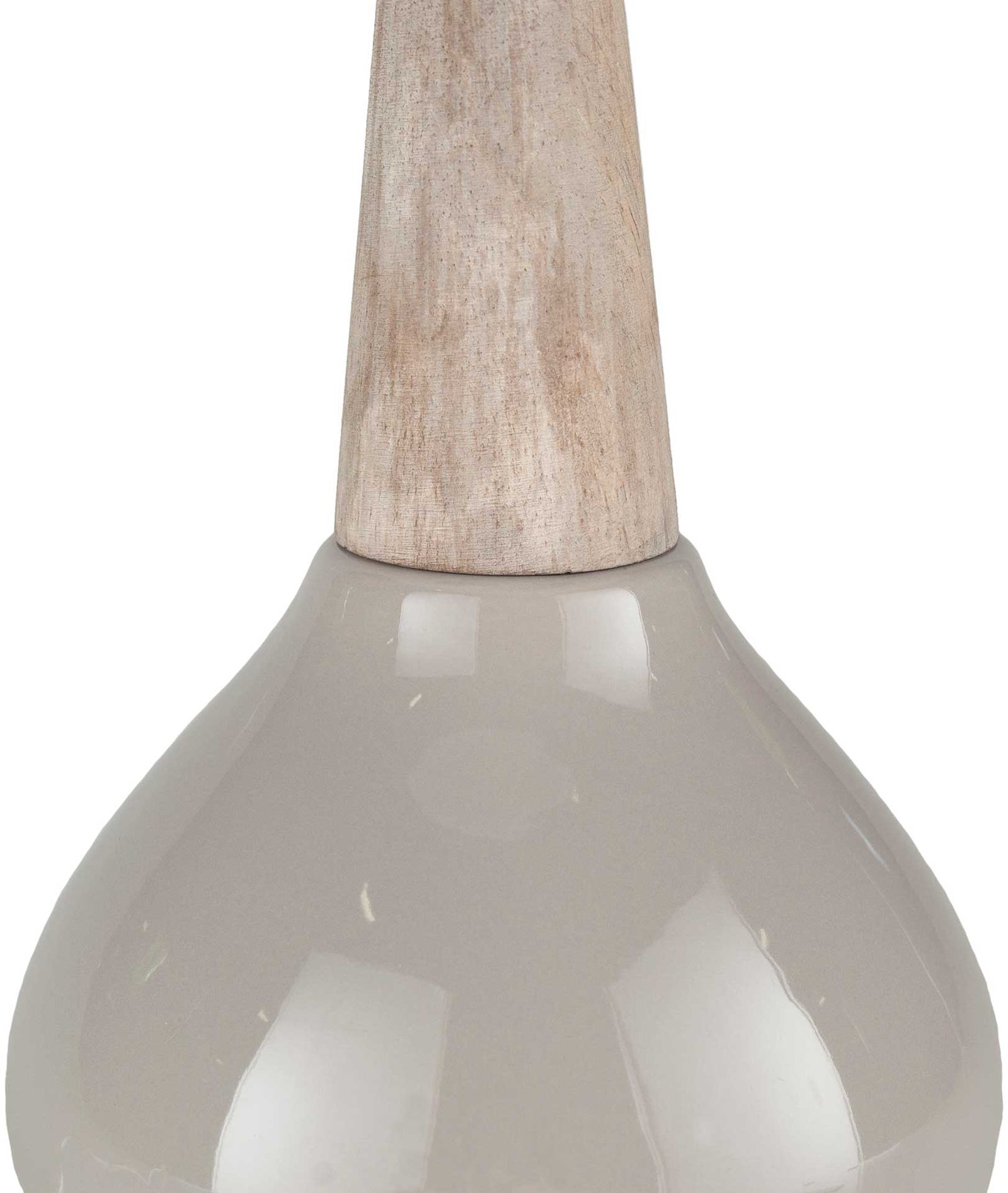 Keaton Table Lamp Medium Gray/White