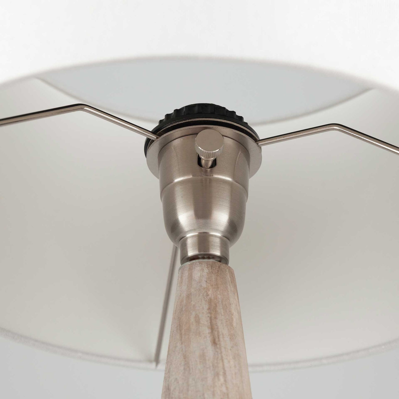 Keaton Table Lamp Medium Gray/White