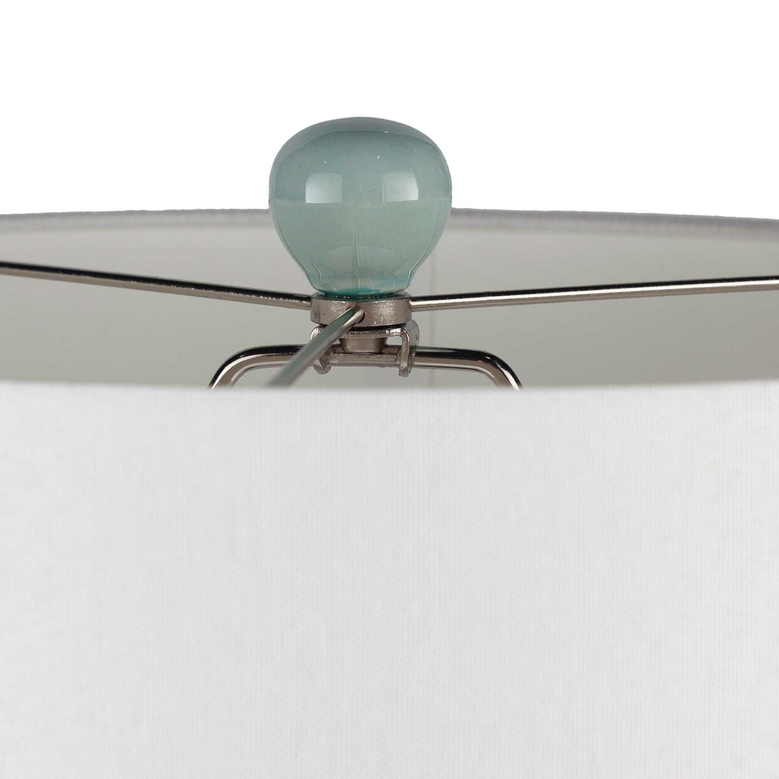 Keaton Table Lamp White/Pale Blue