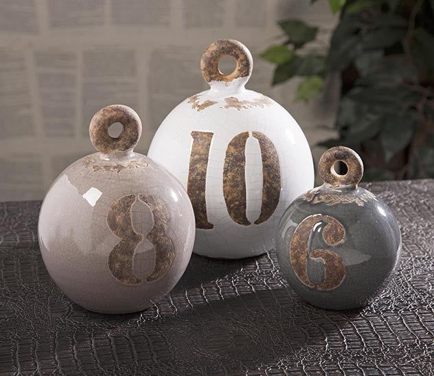 Hinds Decorative Fishing Weights (Set of 3)