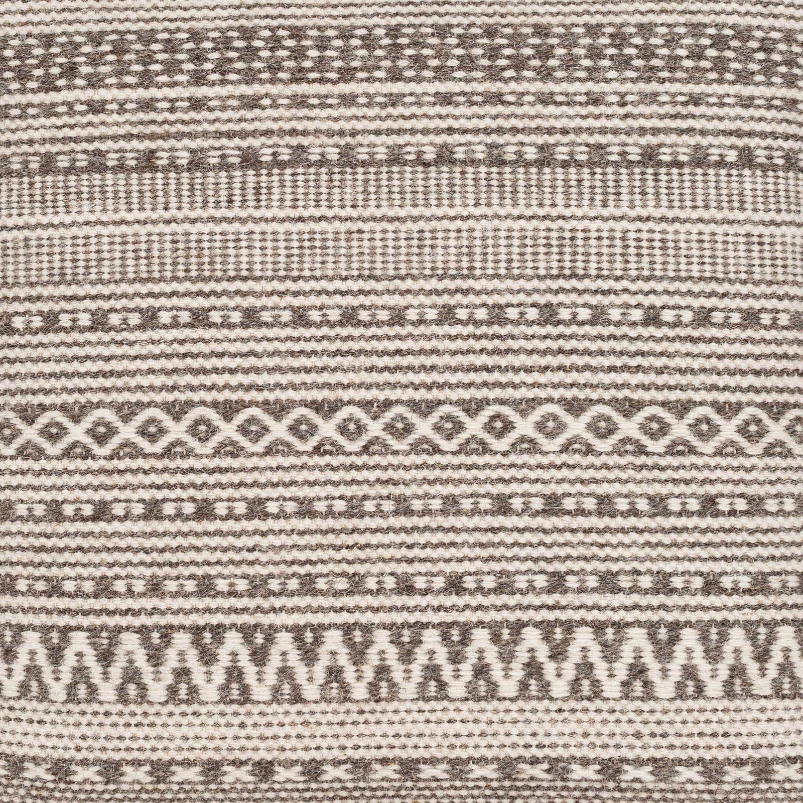 Leandro Pouf Taupe/Ivory