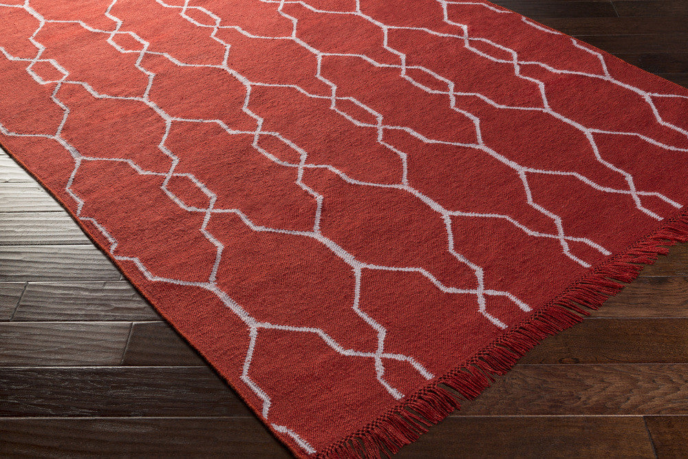 Lagoon Cherry/Ivory Area Rug