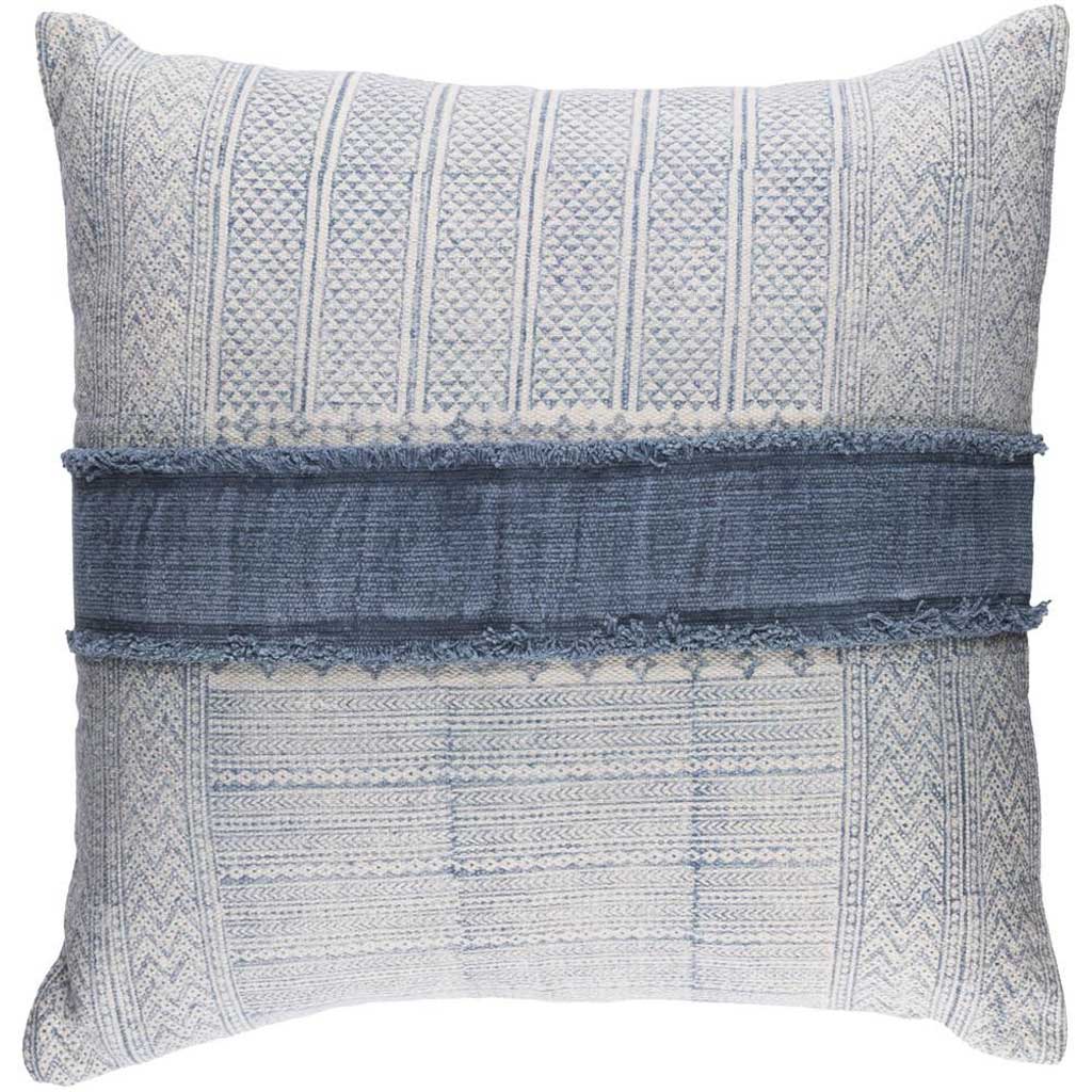 Lola Center Ivory/Slate Pillow