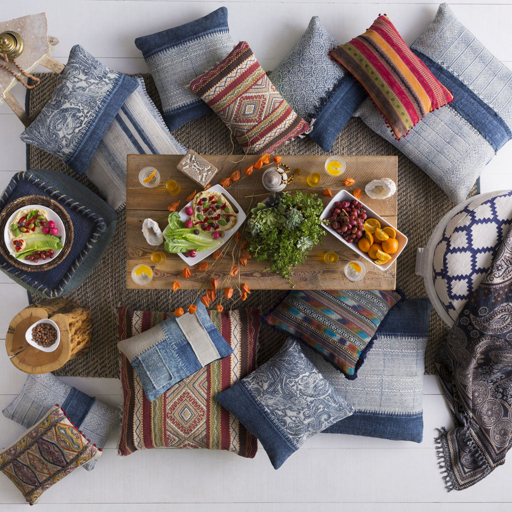 Lola Summary Ivory/Slate Pillow