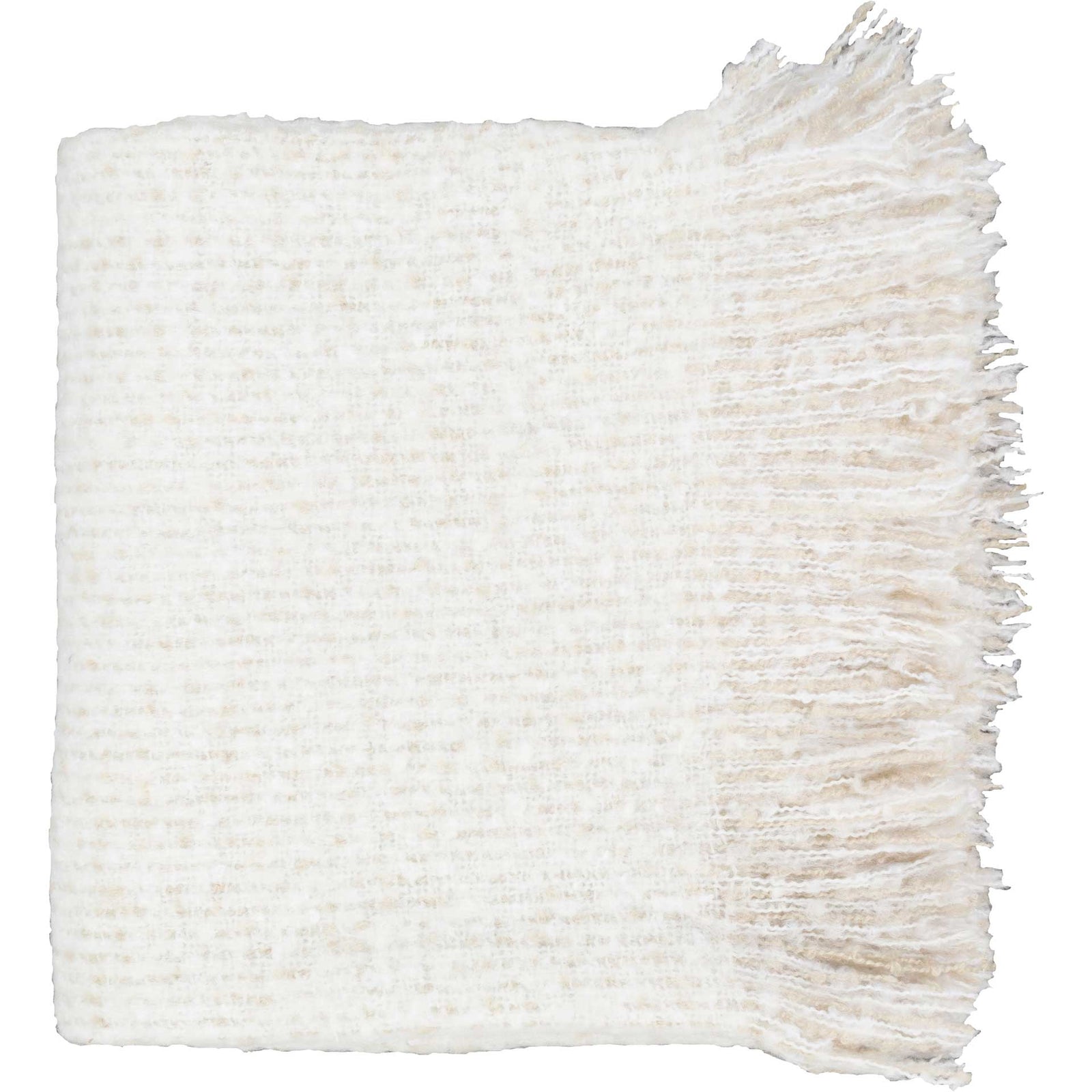 Madurai White/Beige Throw