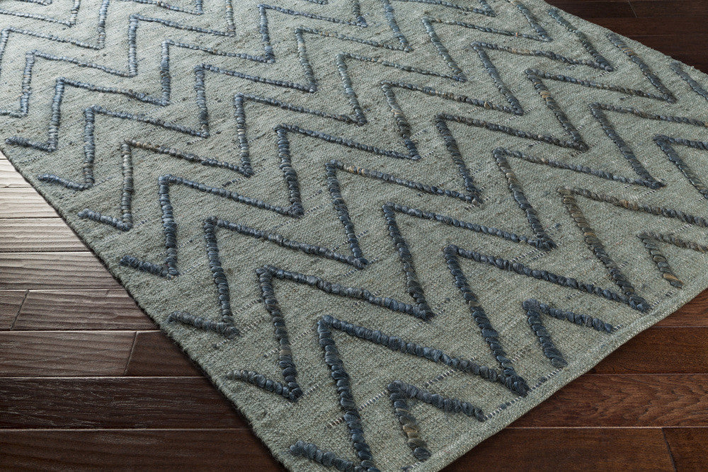 Mateo Moss/Teal Area Rug
