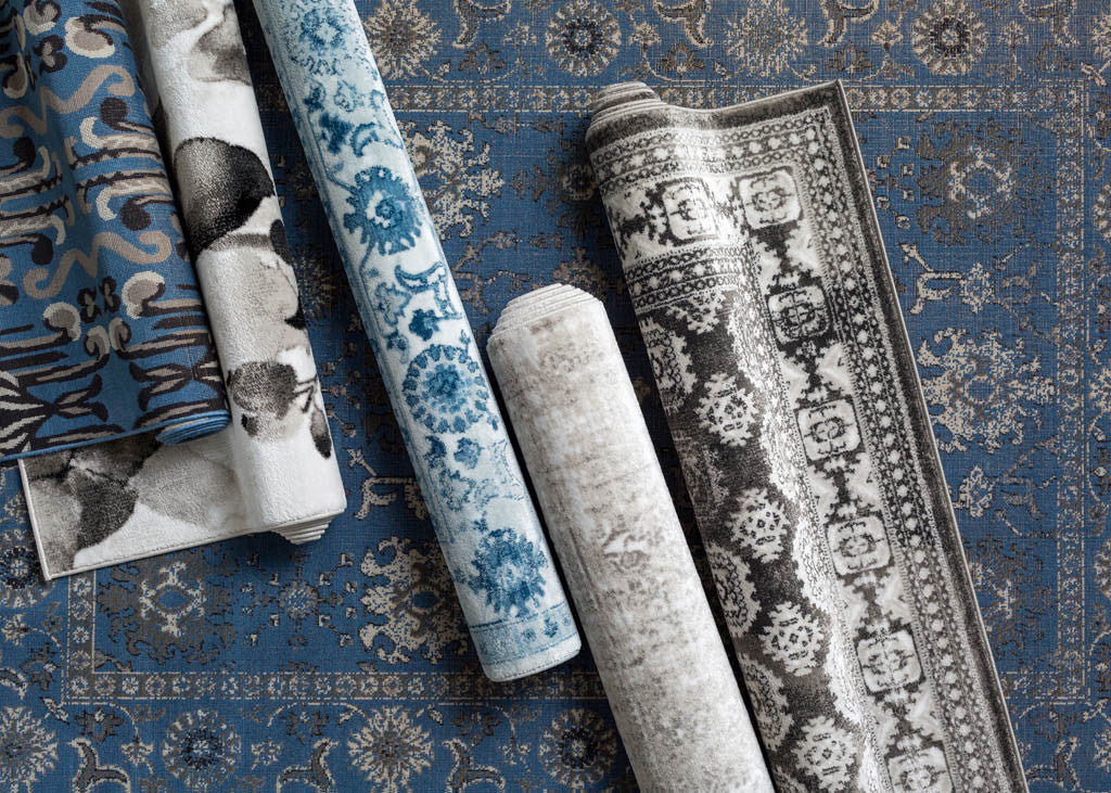 Mavrick Teal/Gray/Whitecap Area Rug