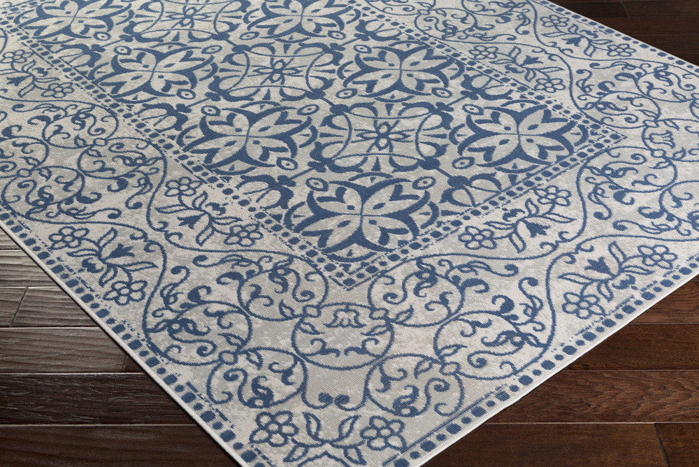 Mavrick Beige/Teal/Light Gray Area Rug