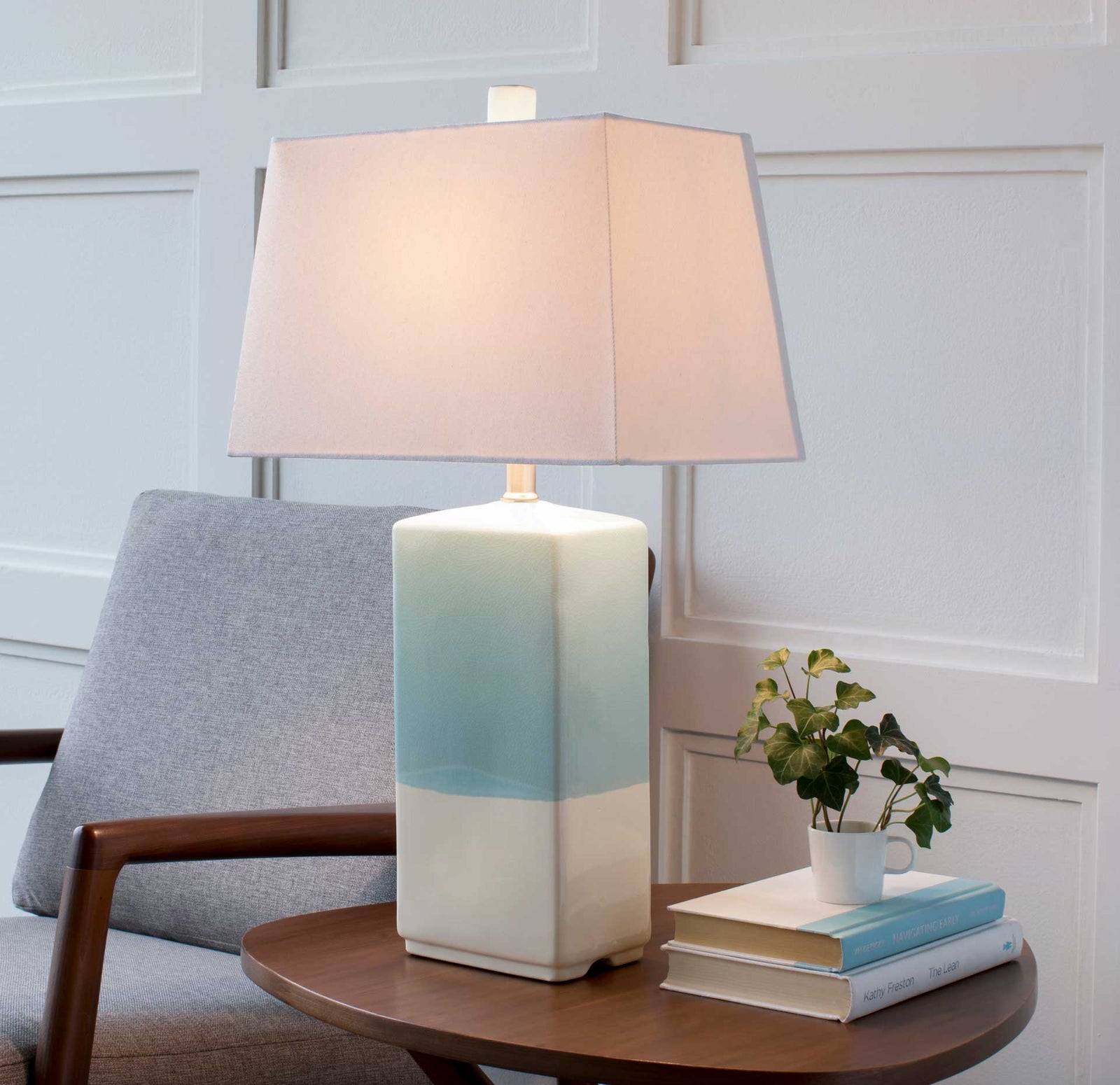Malva Table Lamp Aqua/Ivory/Cream