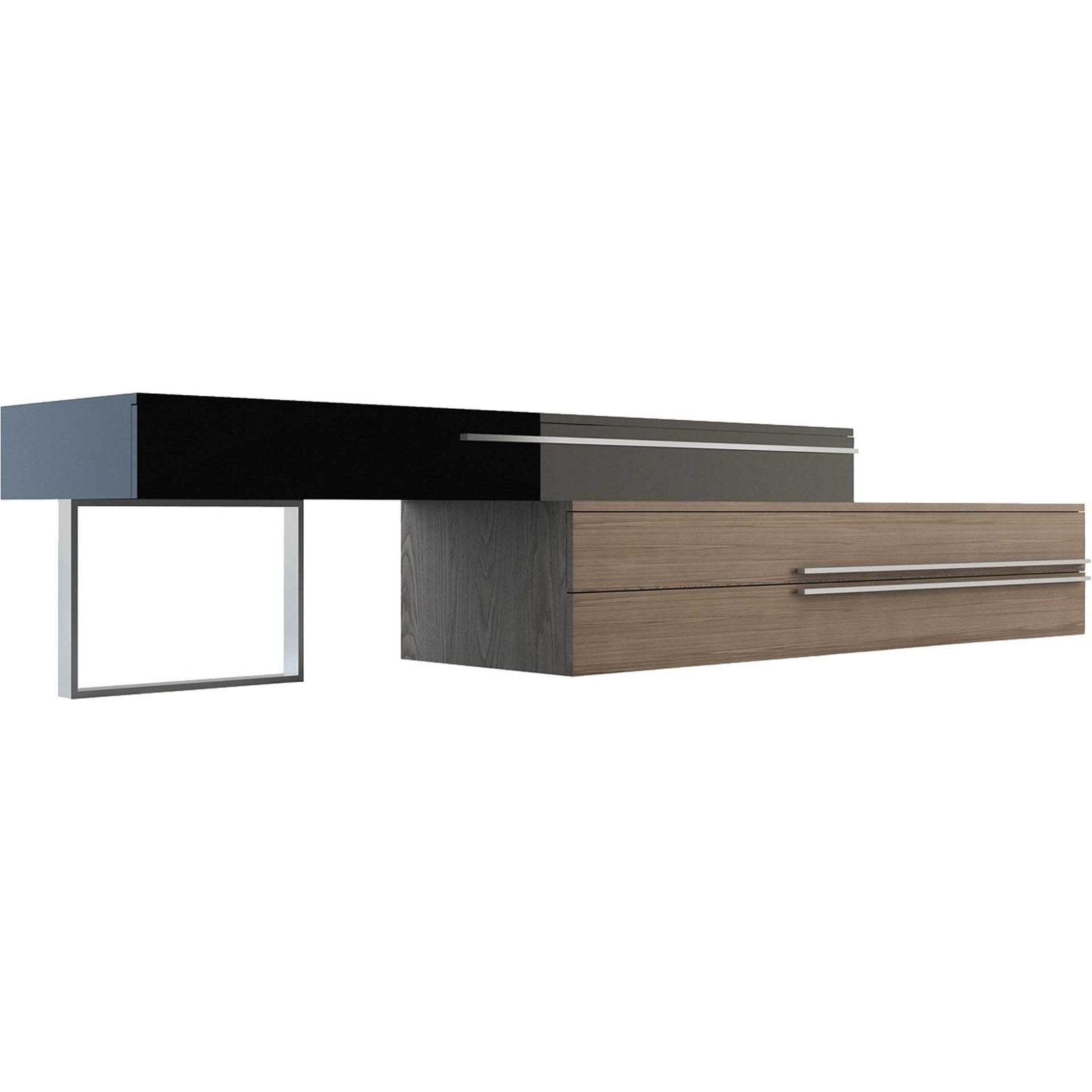 Gramercy Media Console Walnut/Black