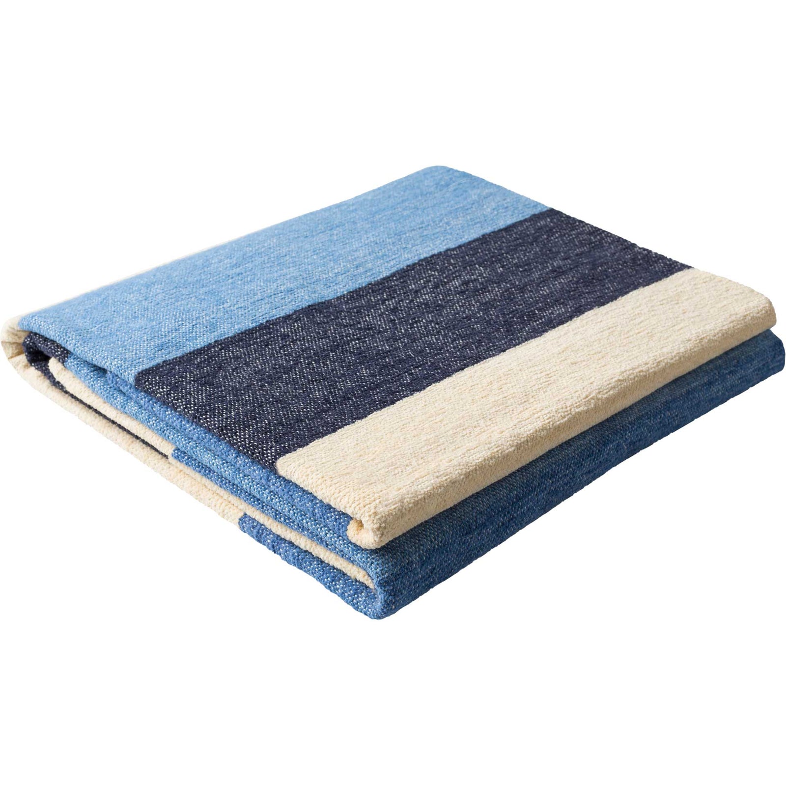 Meera Throw Bright Blue/Navy/Beige