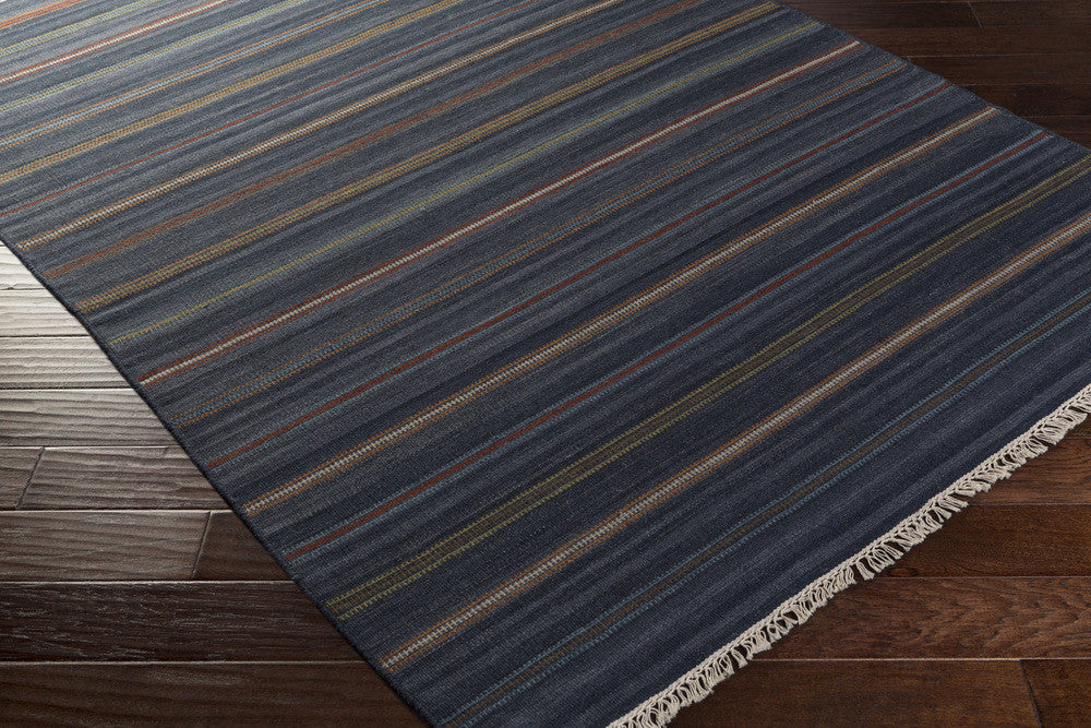 Miguel Navy/Burgundy/Olive Area Rug