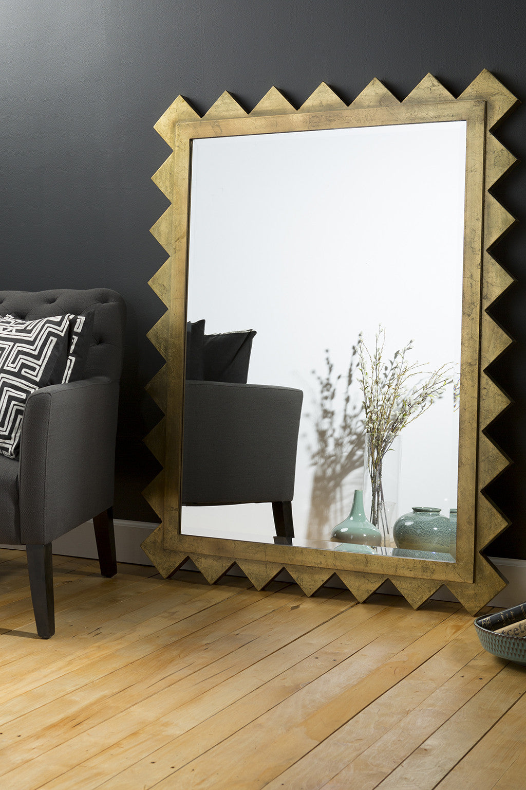 Zaragon Brilliant Gold Wall Mirror