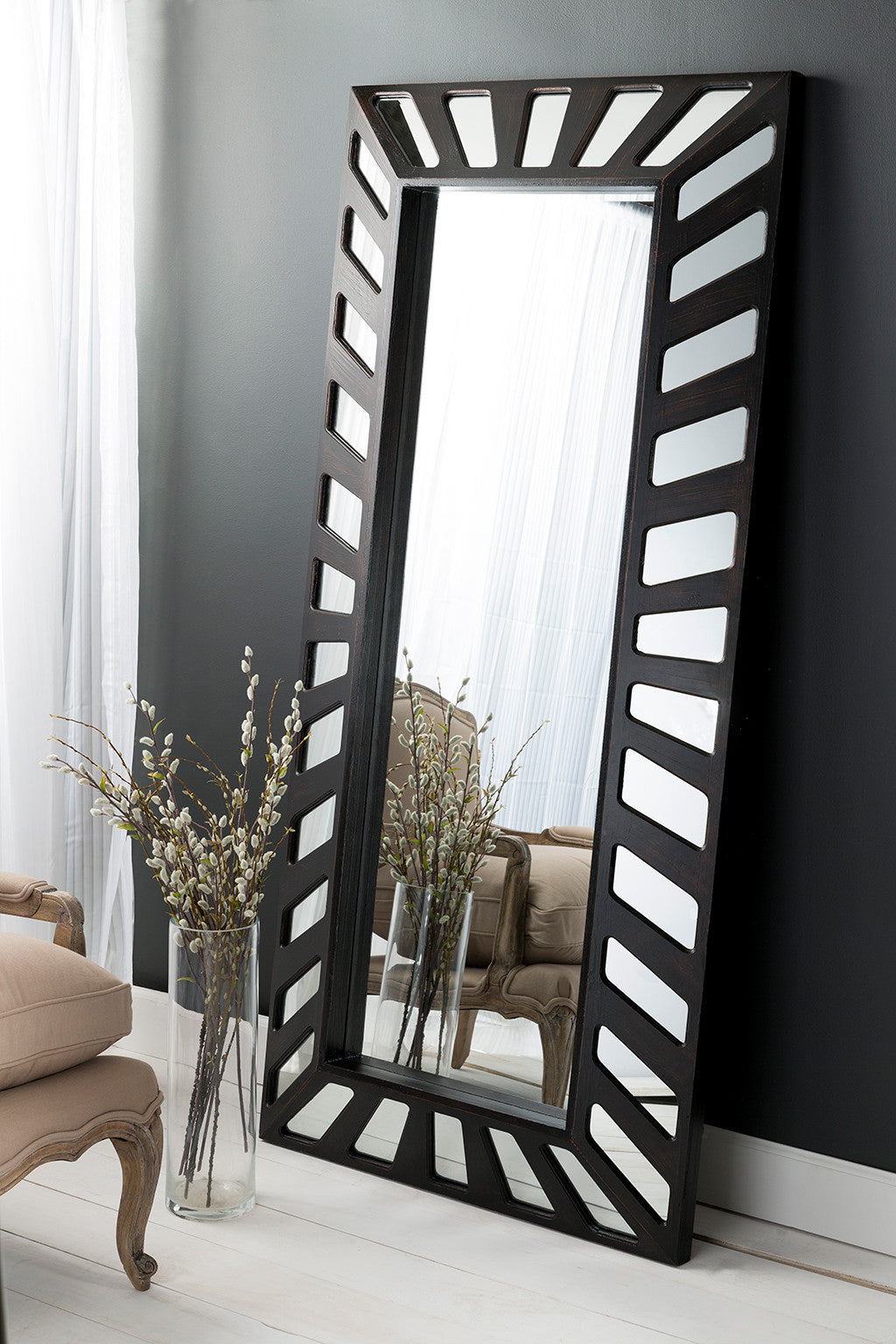 Mars Textural Bronze Wall Mirror