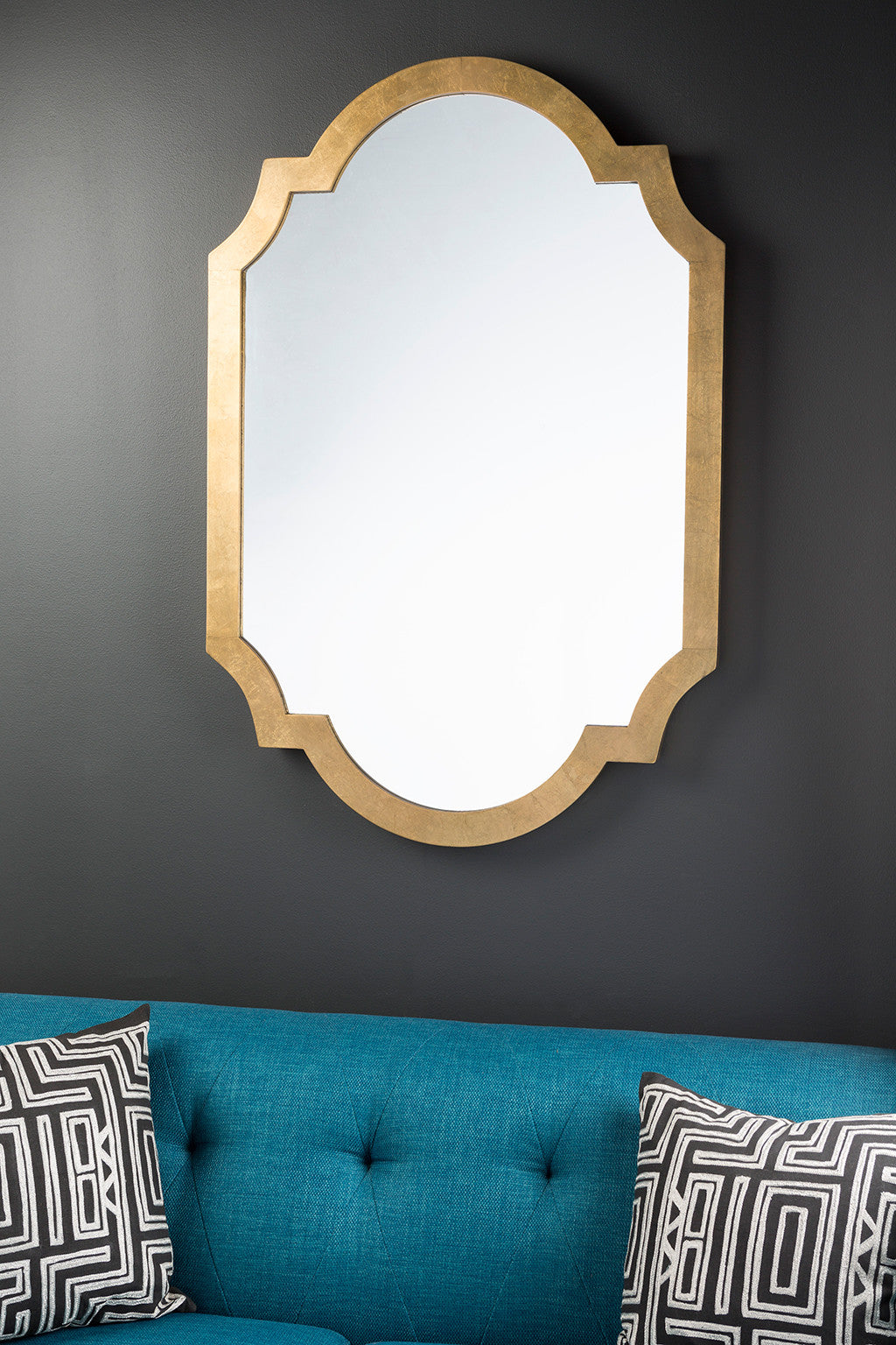 Paris Aged Gold Wall Mirror