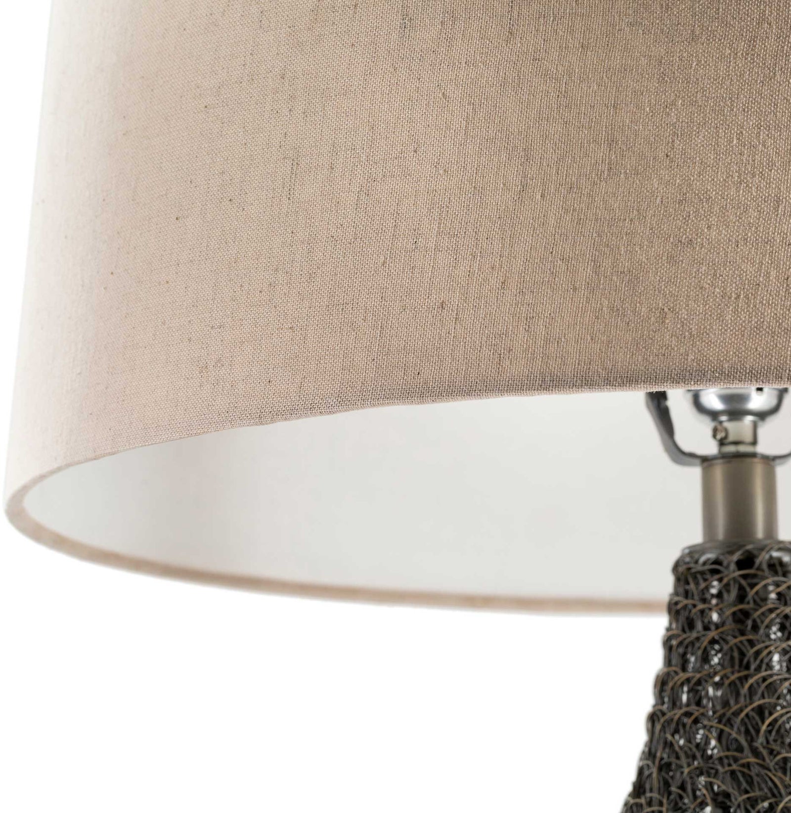 Melani Table Lamp Ivory/Bronze/Beige