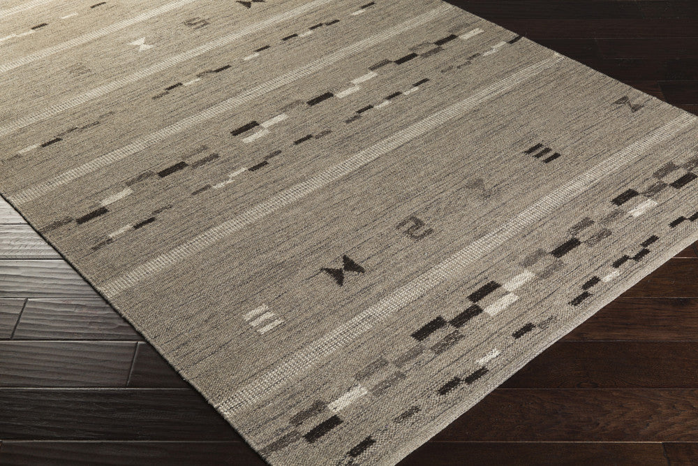 Montezuma Gray/Chocolate Area Rug