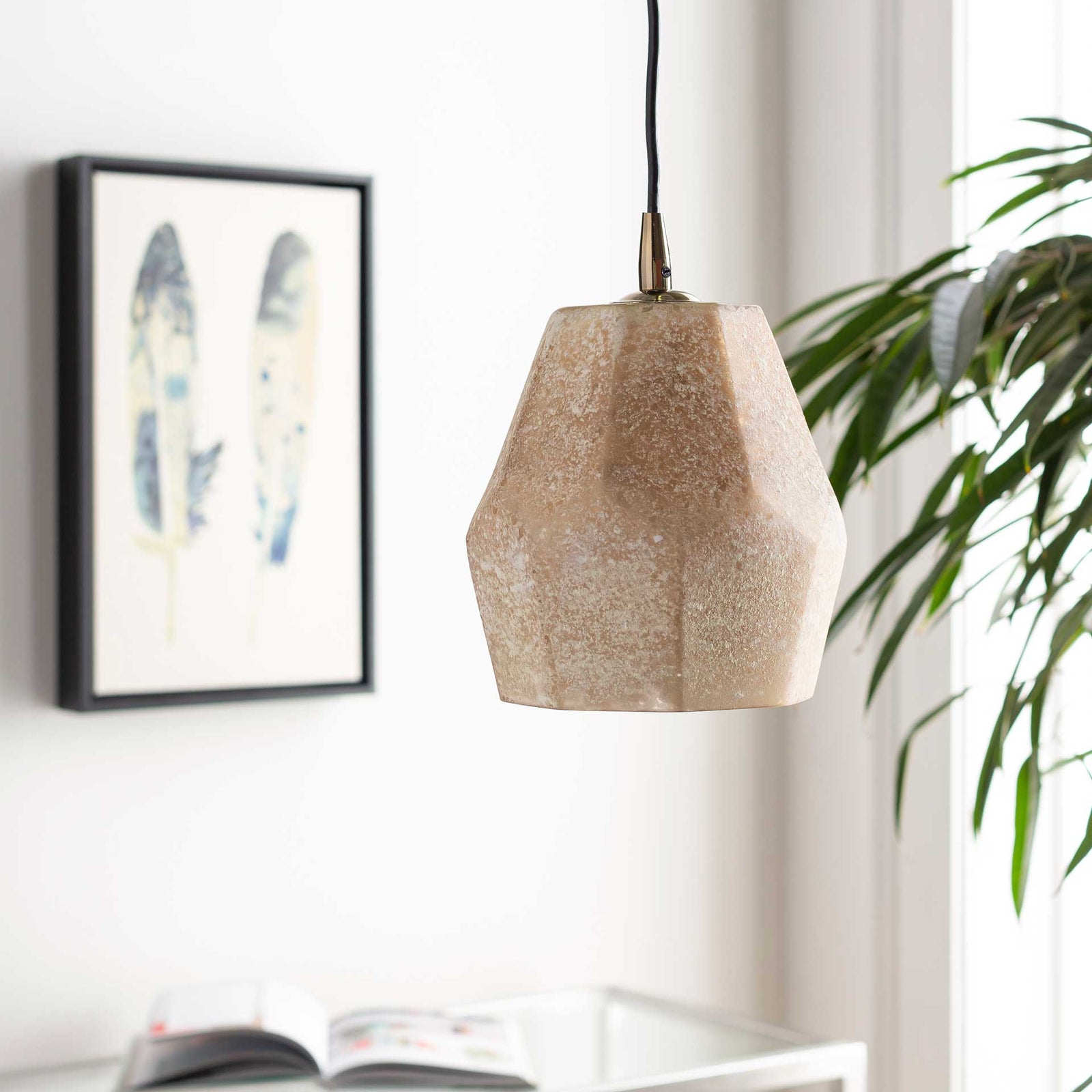 Nathalie Ceiling Lamp Cream/Khaki/Pink