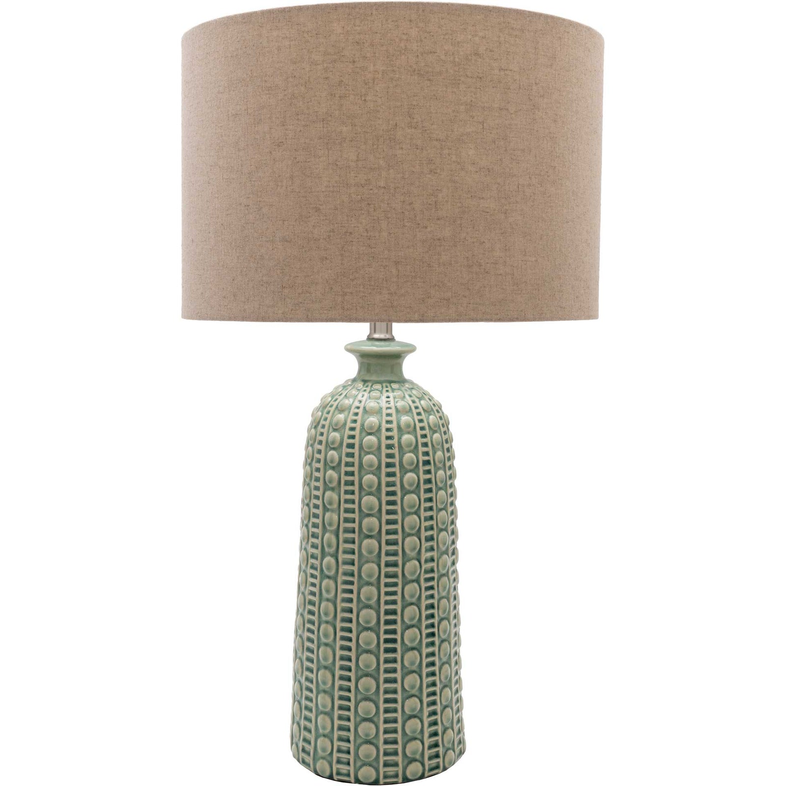 Nelson Table Lamp Camel/Dark Green/Sage