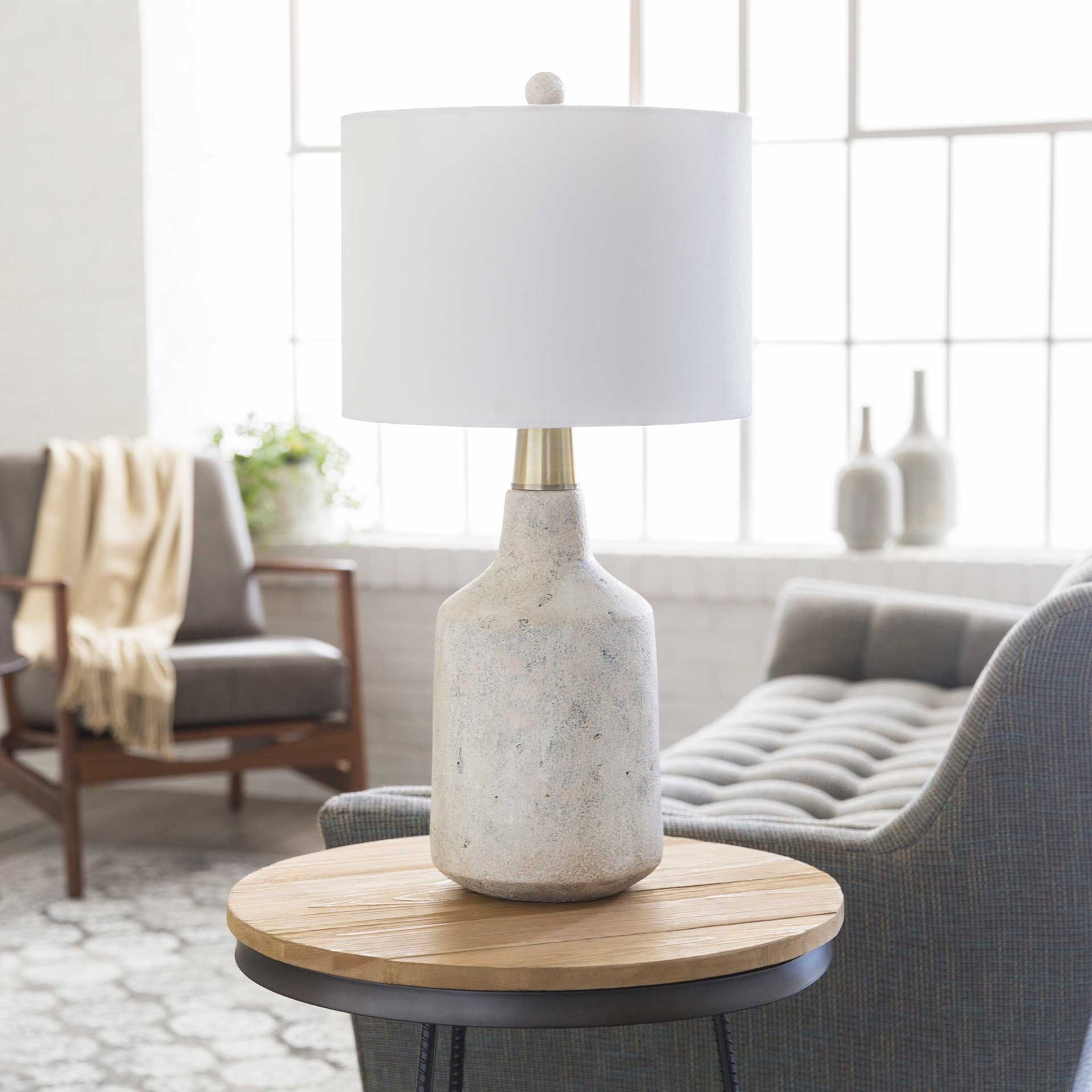 Phoebe Table Lamp White