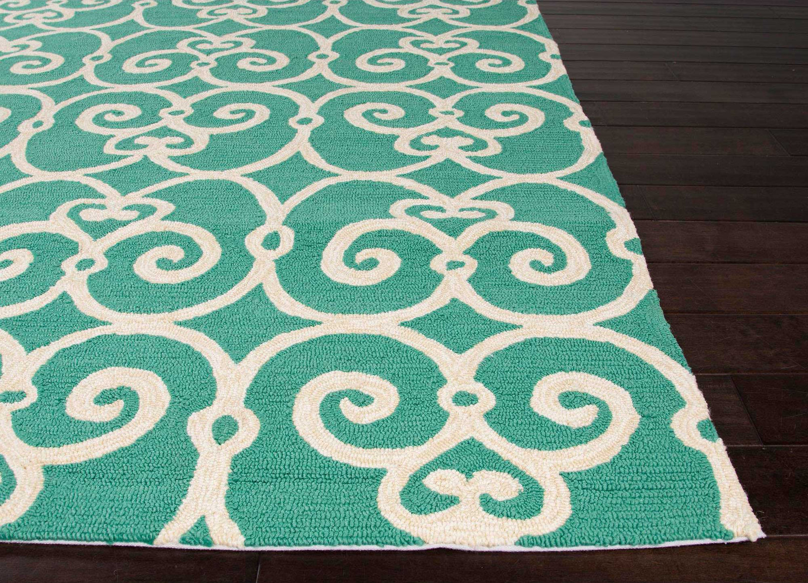 Barcelona Ironwork Blue/White Area Rug