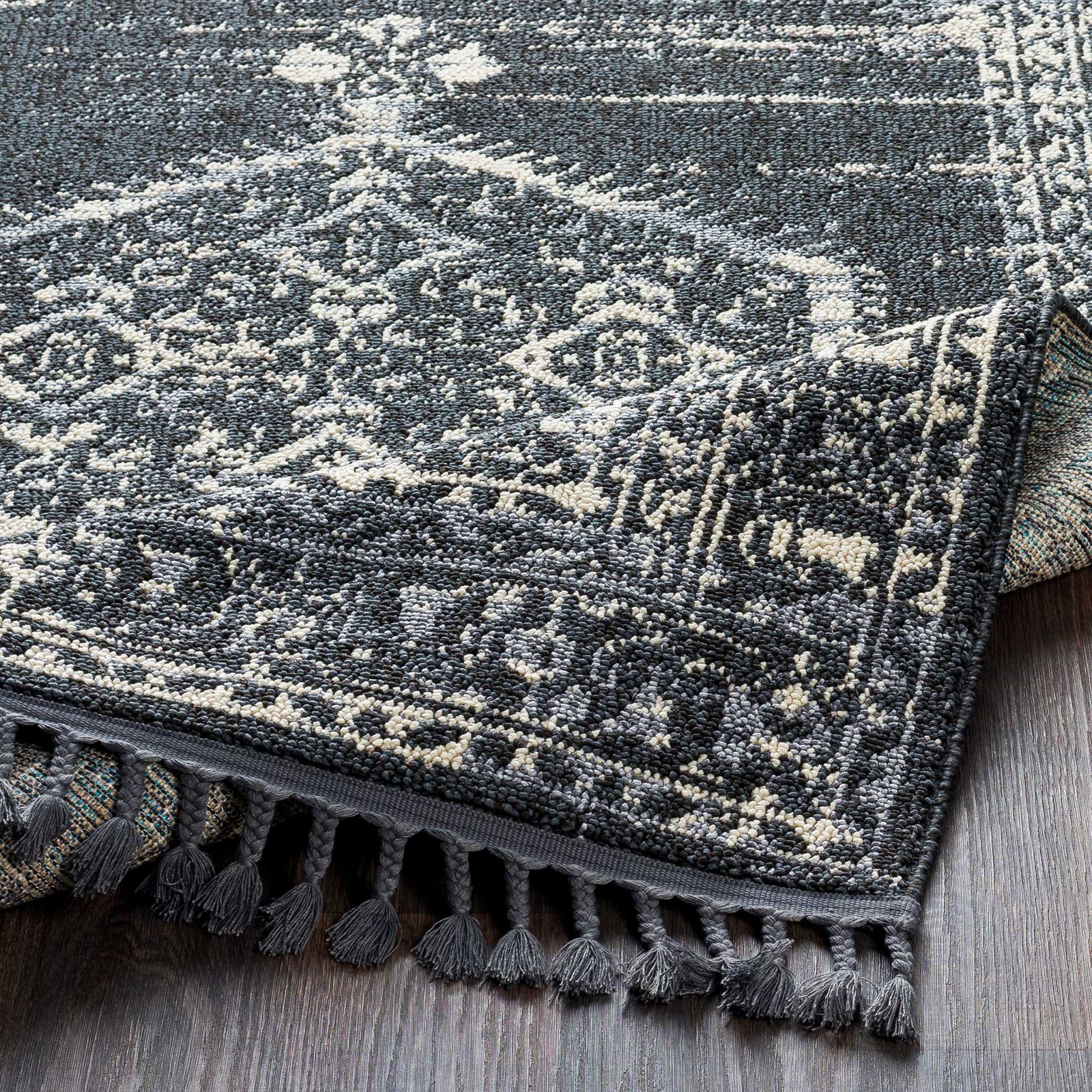 Restoration Charcoal/Cream Runner Rug