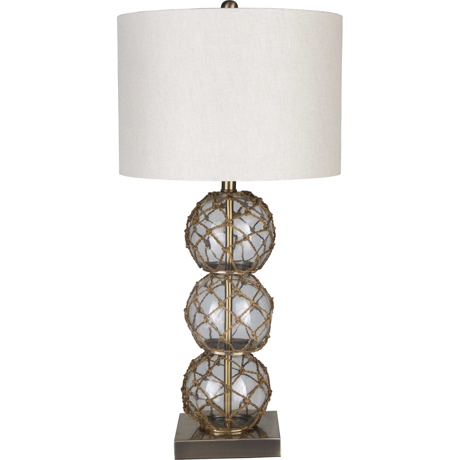 Rachel Table Lamp White/Beige