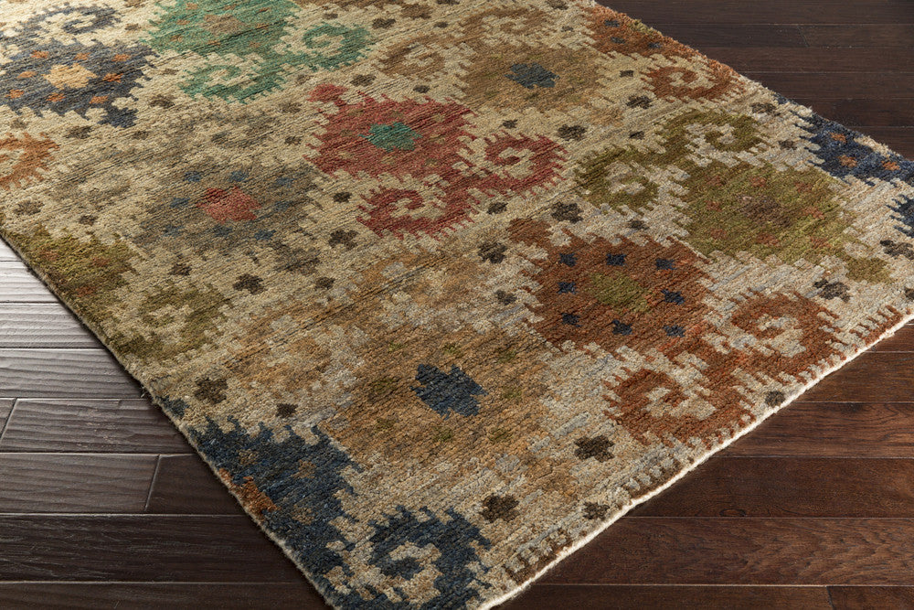 Scarborough Rust/Emerald/Kelly Area Rug