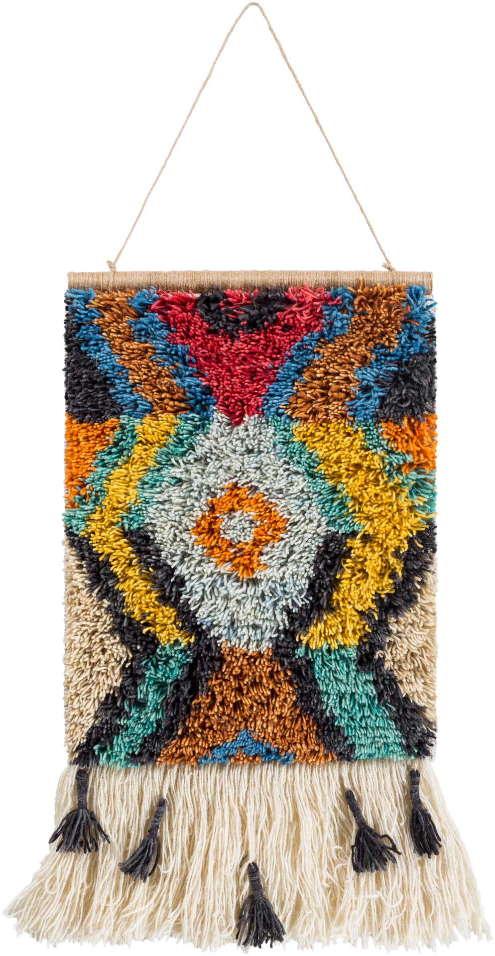 Safura Wall Hanging Saffron/Sea Foam/Bright Orange