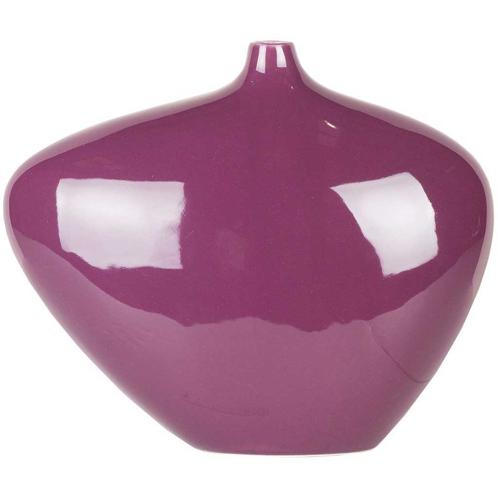 Salacoa Ceramic Table Vase Eggplant Medium