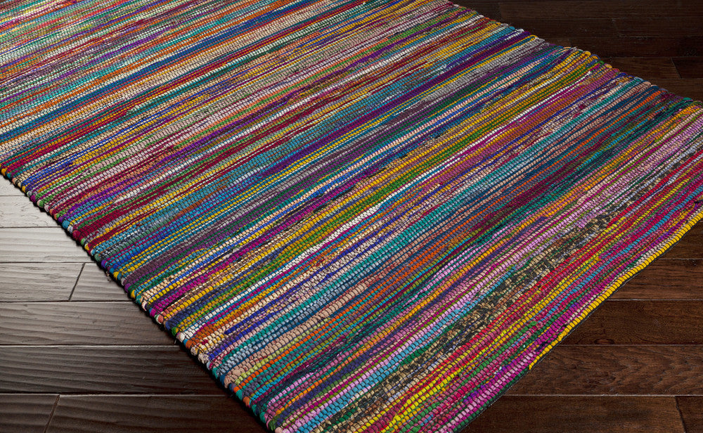 Saturday Night Poppy/Cobalt Area Rug