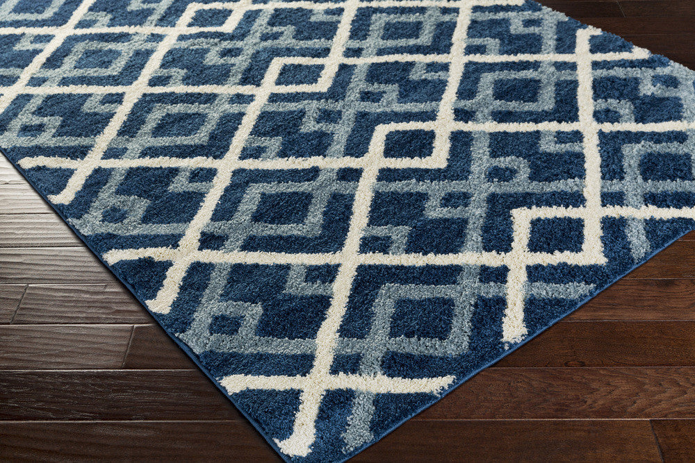Swift Cobalt/Slate/Ivory Area Rug