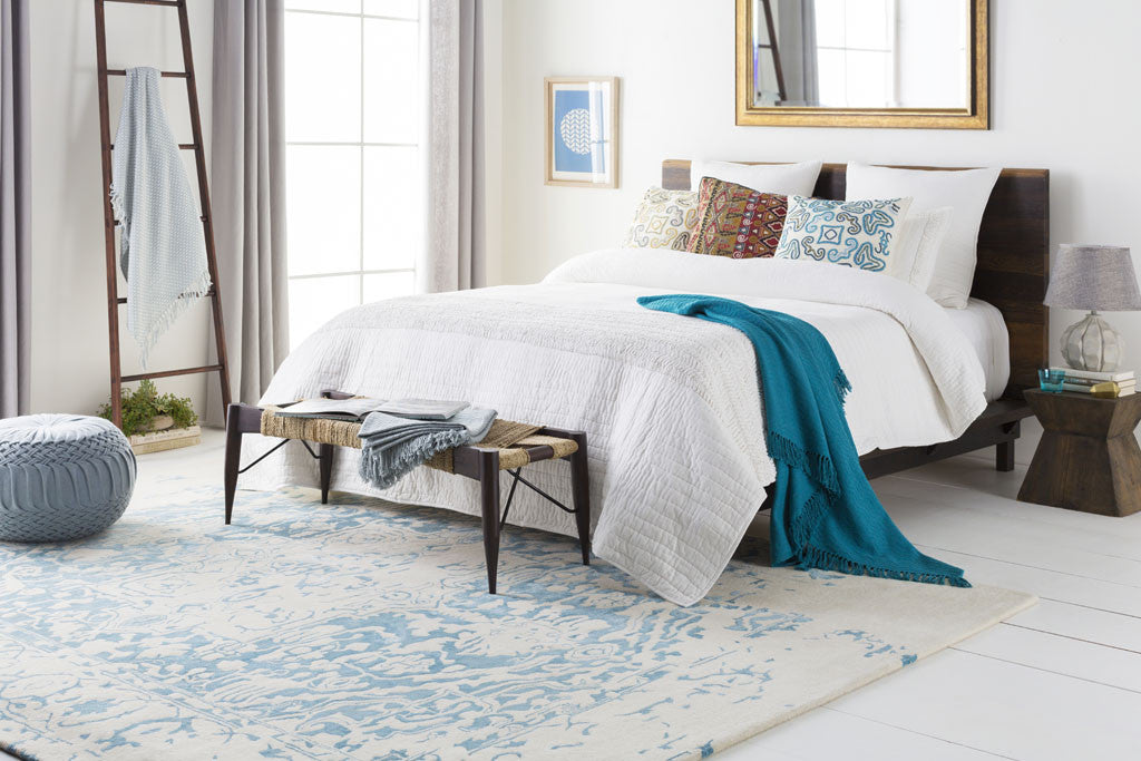 Temple Sea Foam/Ivory Area Rug