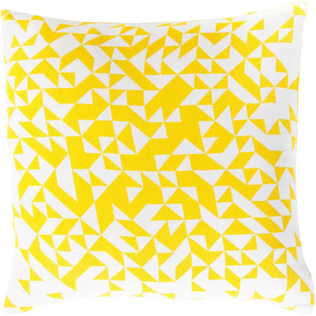 Stately Static Sunflower/Ivory Pillow