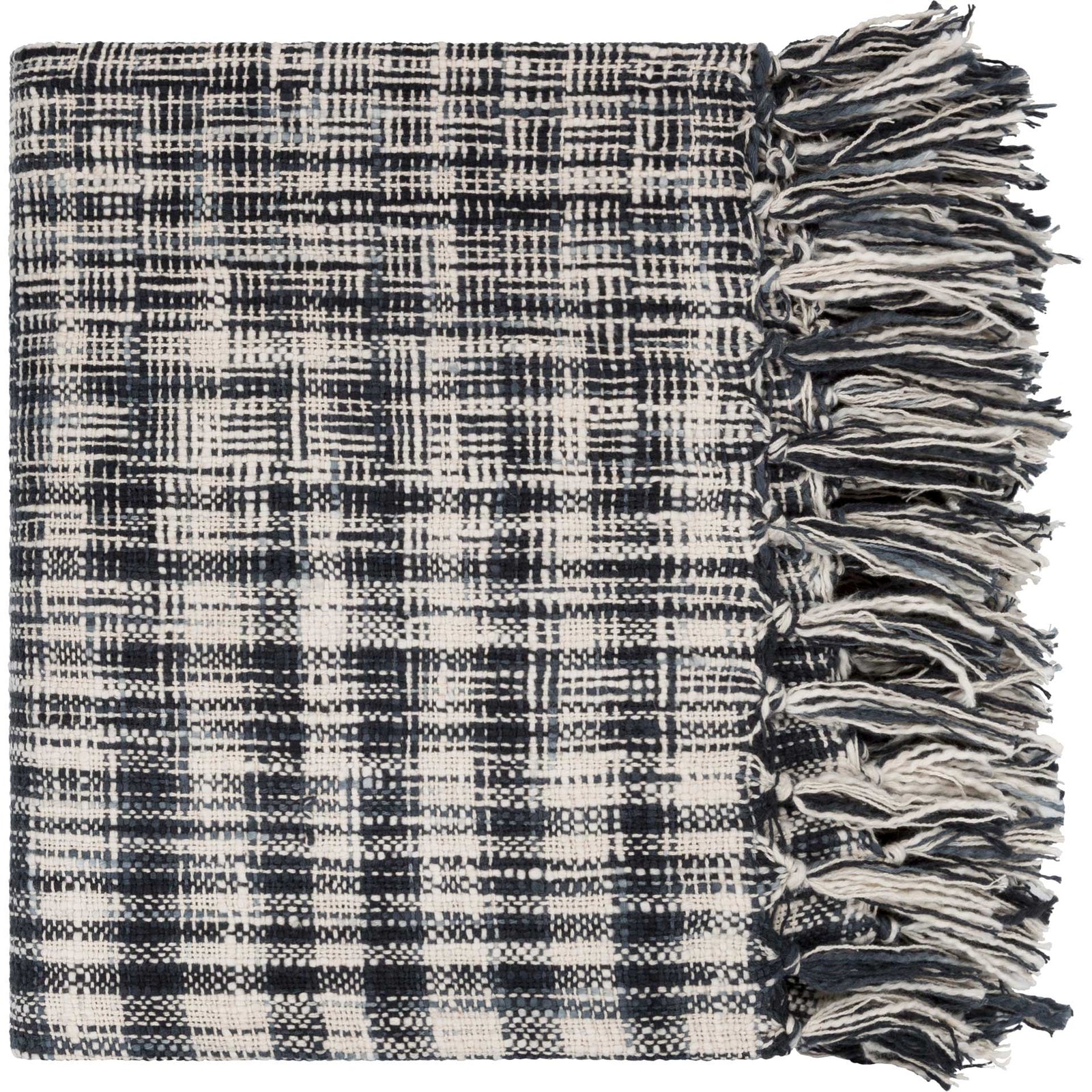 Tobias Throw Charcoal/Medium Gray/Cream