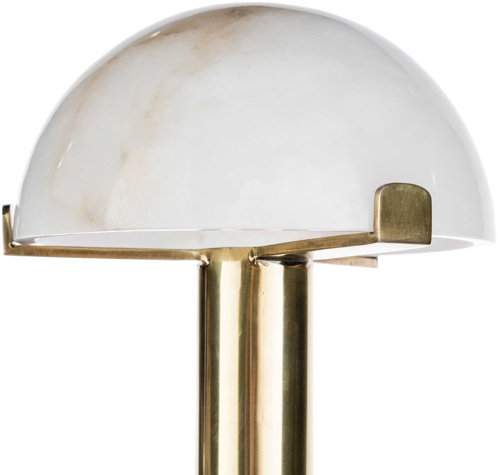 Una Table Lamp Brass/White