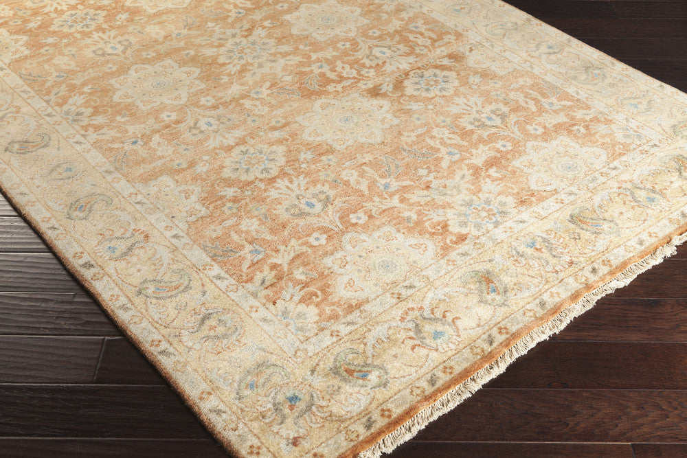 Victoria Gold/Salmon Area Rug