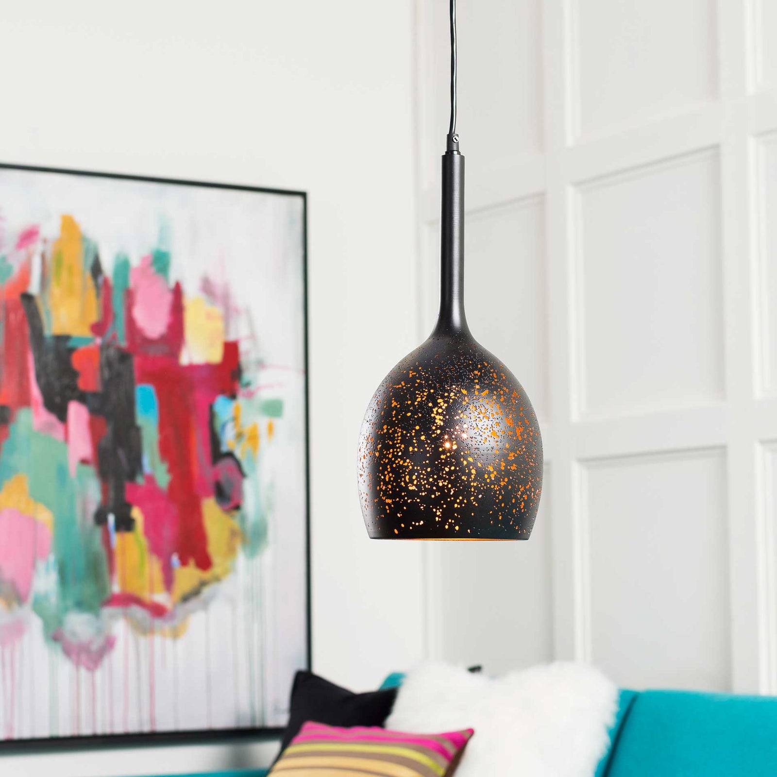 Valeria Bell Ceiling Lamp Black