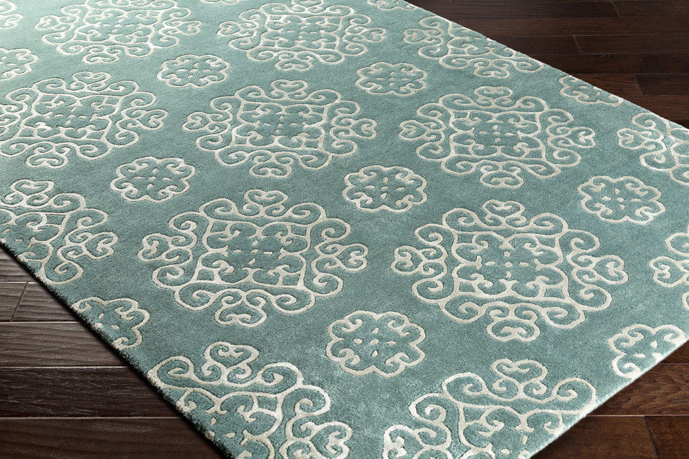 Waldorf Taupe/Teal Area Rug