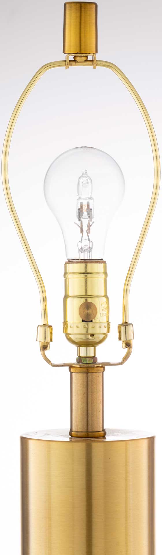 Yaseen Table Lamp White/Brass/Off-White