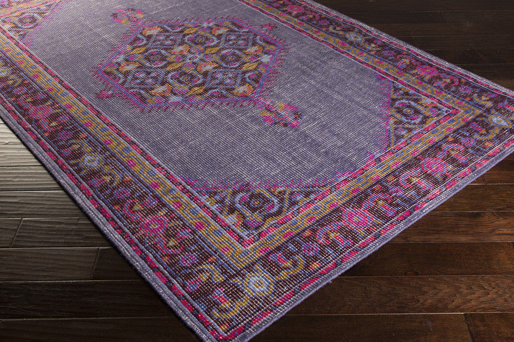 Zahra Iris/Chocolate Area Rug